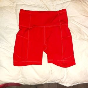 Size 4 or 6 red shorts